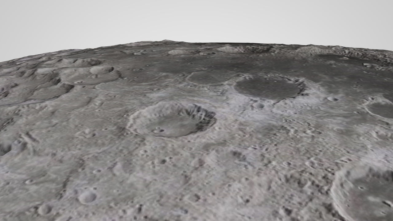 The Moon - High Poly Sculpted Model 3D model_4