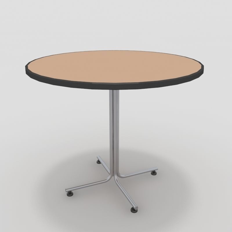 Table with Chairs 3D model_4