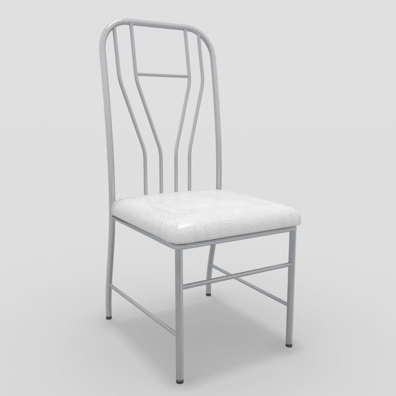 Table with Chairs 3D model_7