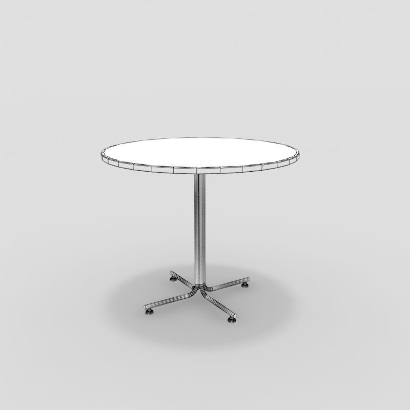 Table with Chairs 3D model_5