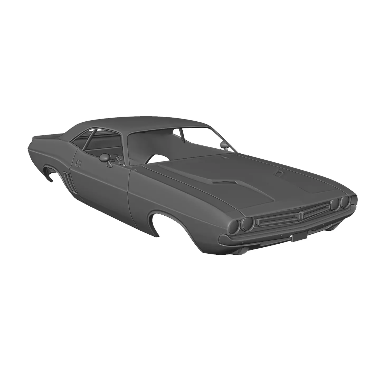 1970s Classic Muscle Car Body 3D print model