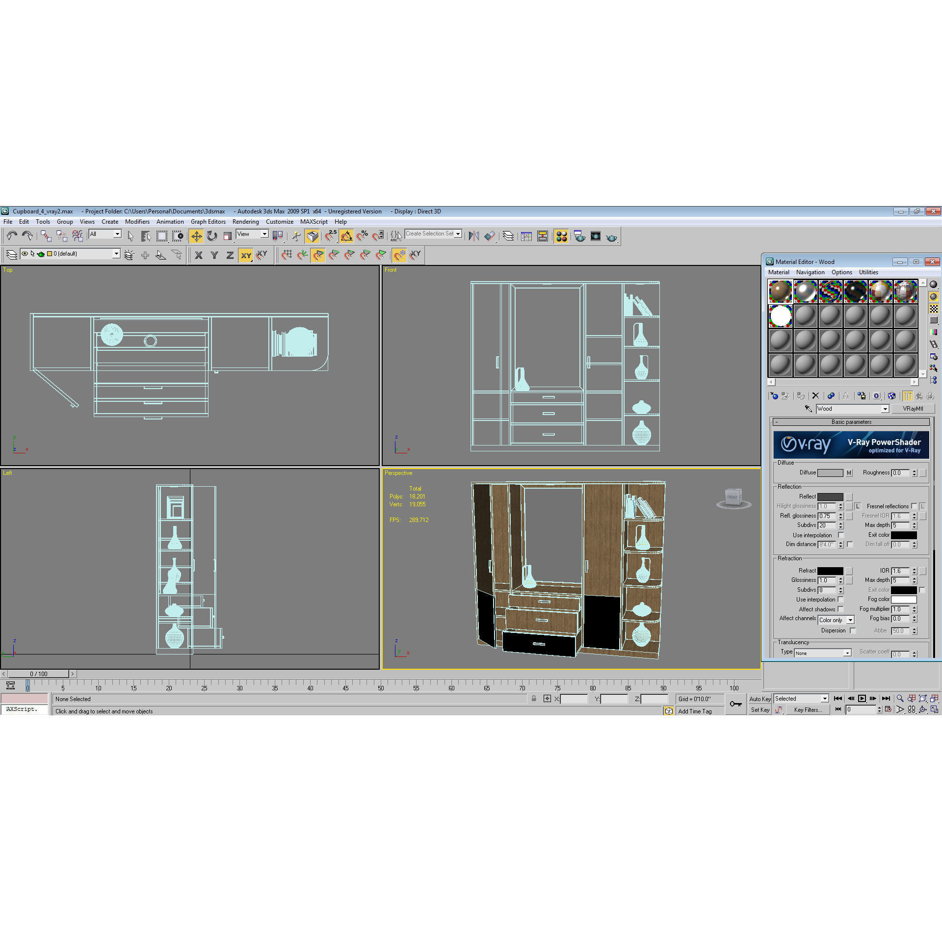 Cup Board 4 3D model_6