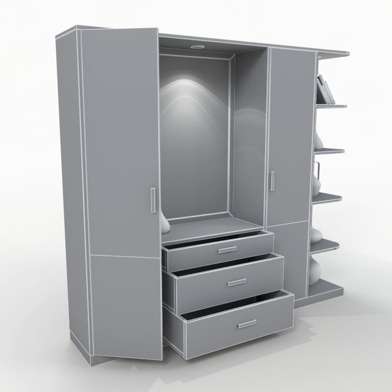 Cup Board 4 3D model_3