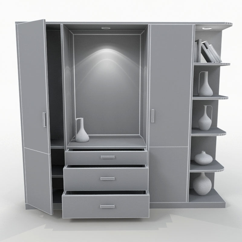 Cup Board 4 3D model_5