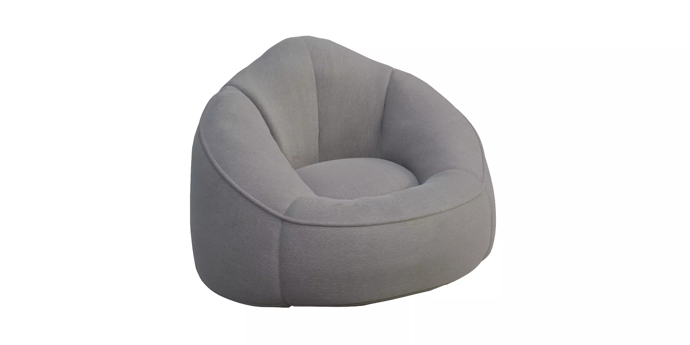 Bean Bag Sofa Chair With High-Pressure Foam Low-poly 3D model