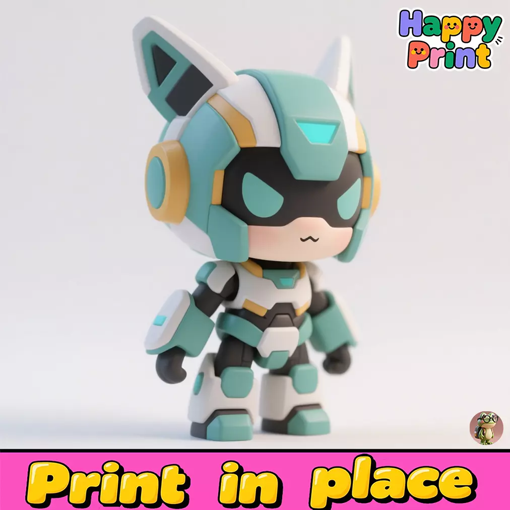 Mecha boy 3D print model