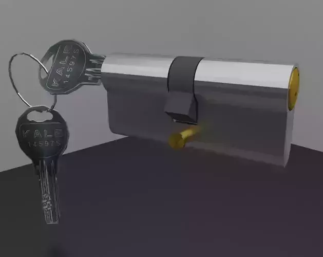 lock key kilit anahtar secret safe Free low-poly 3D model