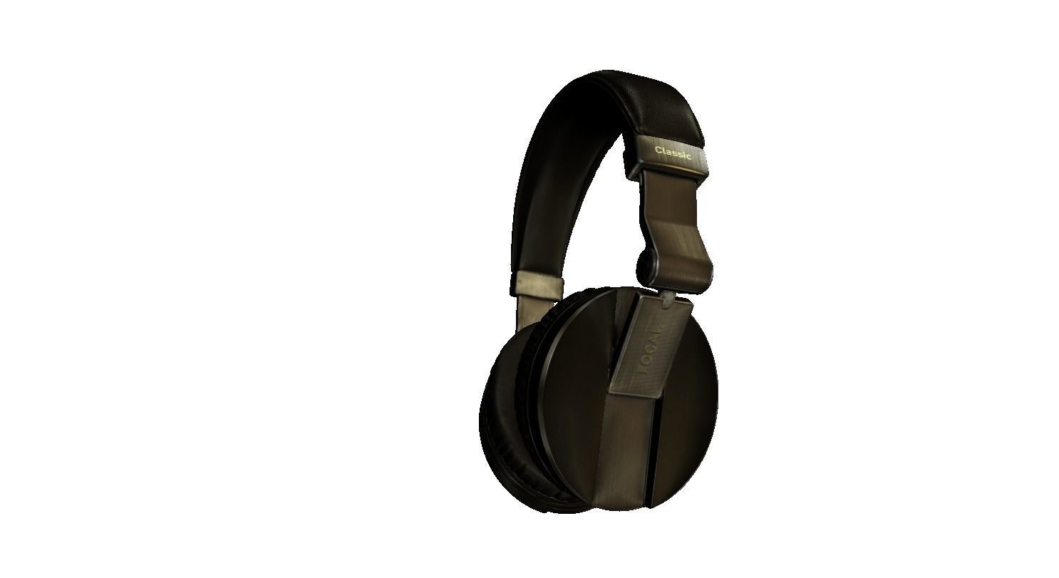 Headphones VR  AR  low-poly 3D model 3D print model_4