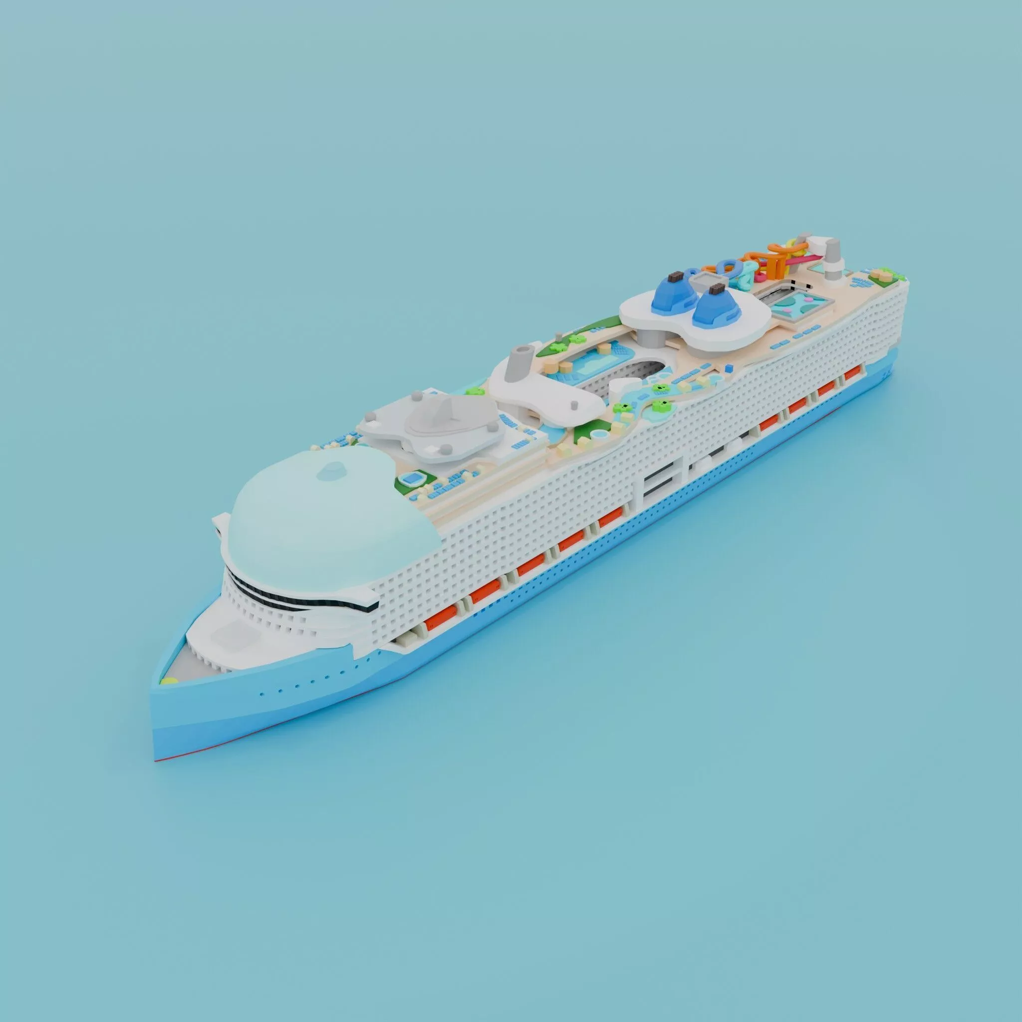 Legend Cruise Low-poly 3D model