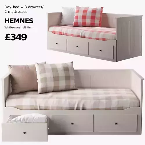 HEMNES bed 1 Ikea 3D model