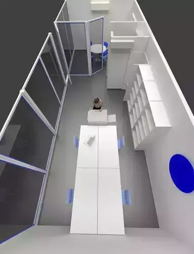 mini office kucuk ofis gorunumu Free low-poly 3D model