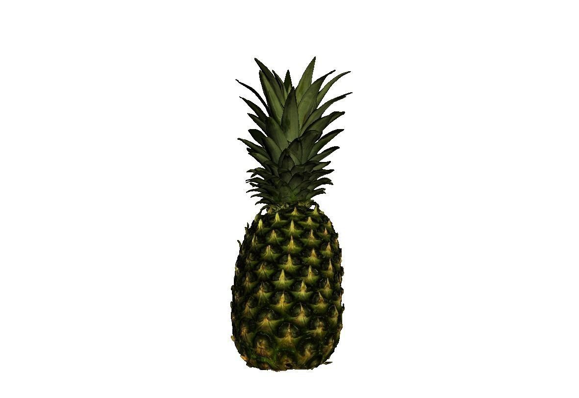 Pineapple Low-poly 3D model_1