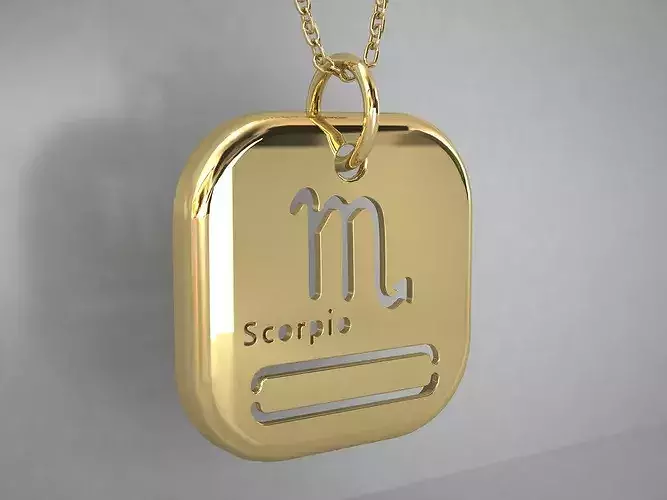 Zodiac Symbols SCORPIO Birth month Pendant October To November