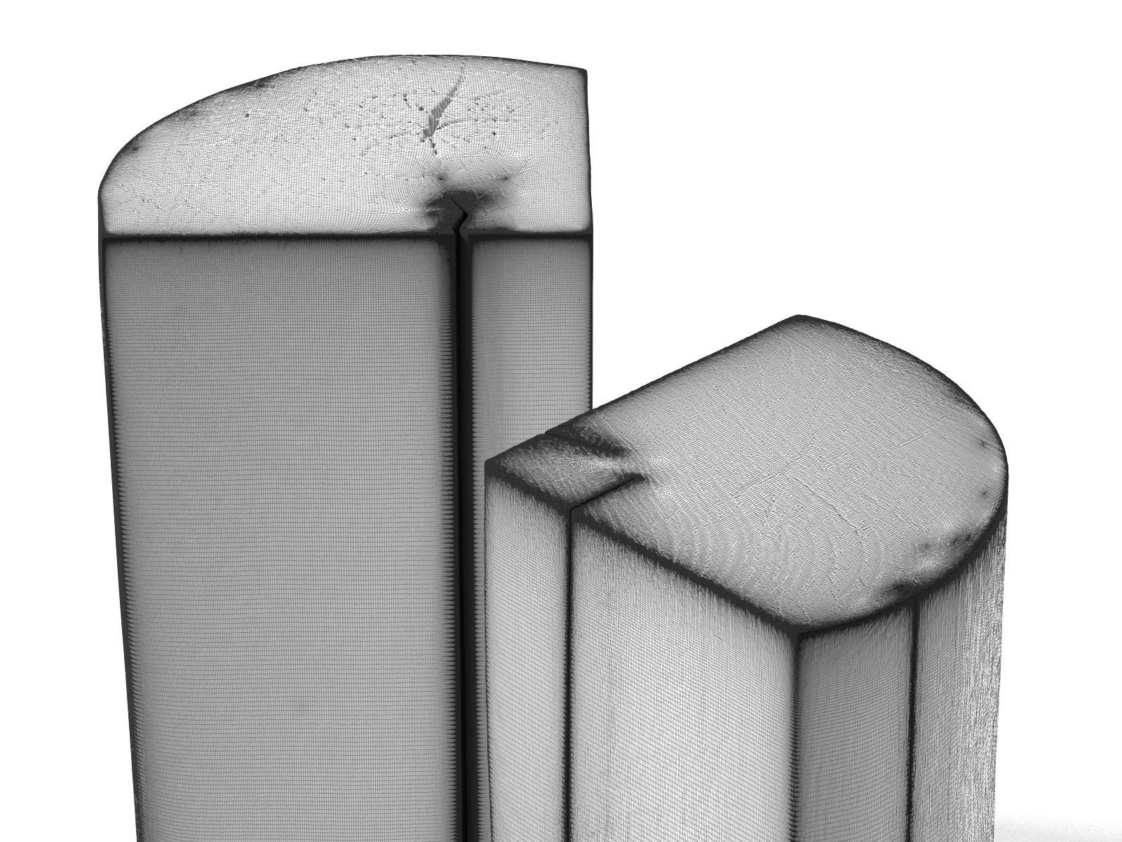 Stump Side Table 3D model_1