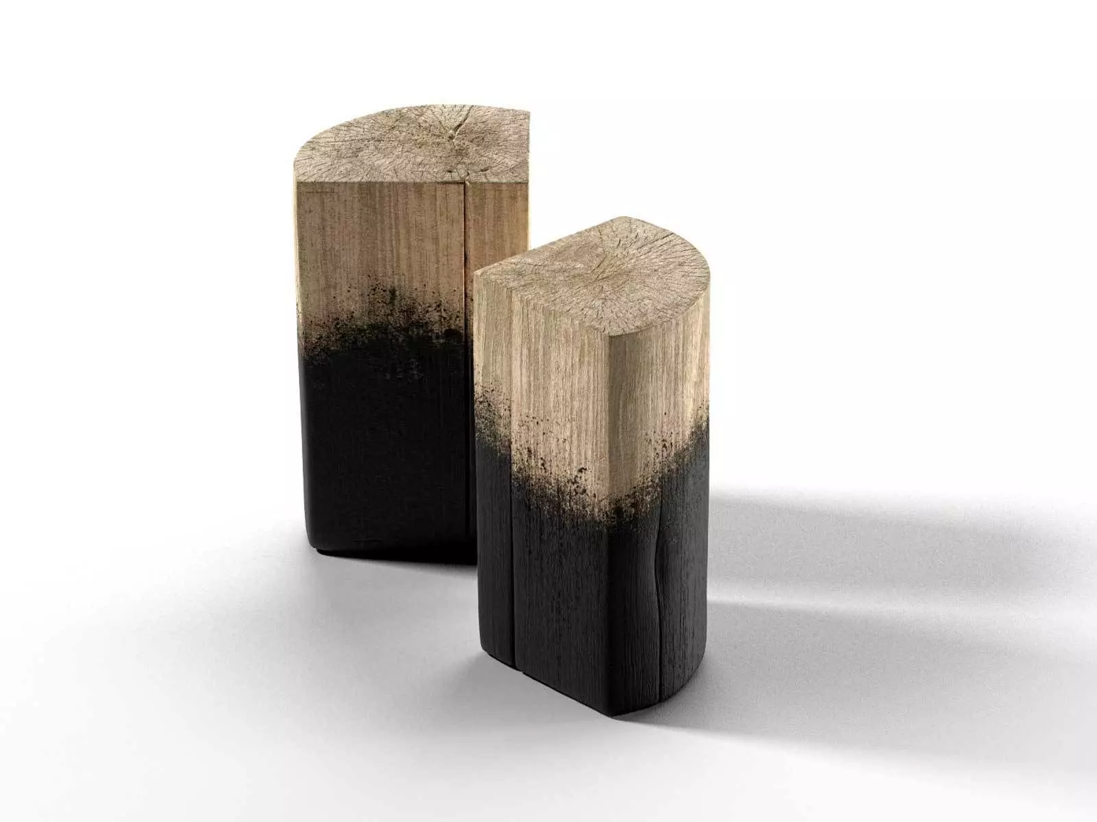 Stump Side Table 3D model_0
