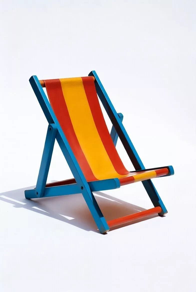 Vintage Beach Chair 3D Model 3D print model