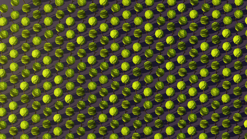 Low Poly Trees Pack 1 Low-poly 3D model_7