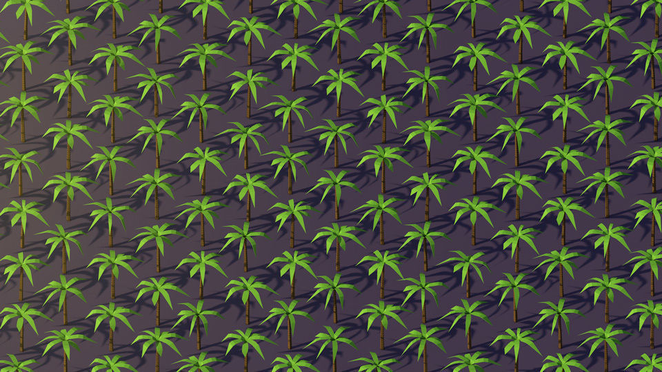 Low Poly Trees Pack 1 Low-poly 3D model_8