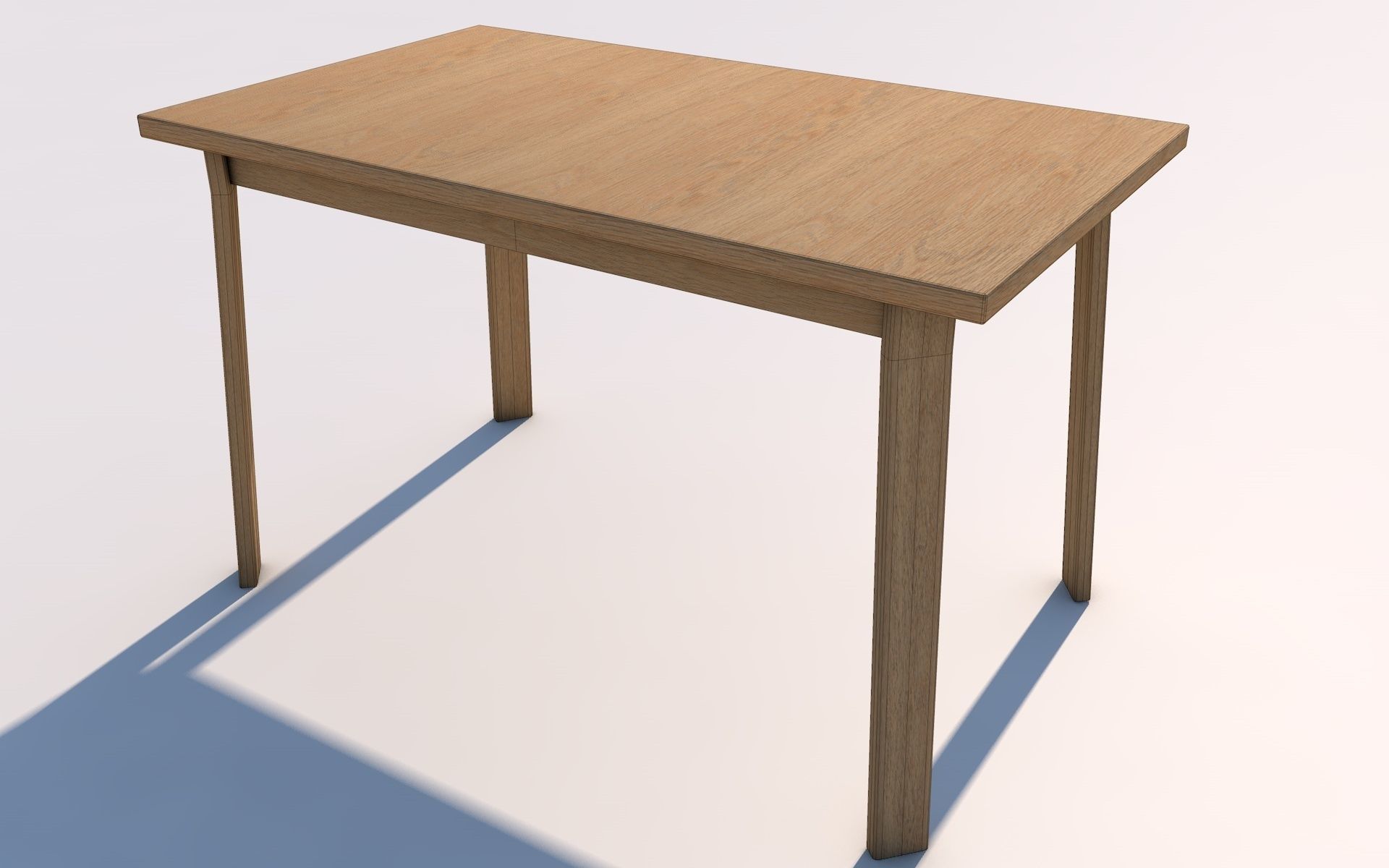 Low Poly UV Mapped  Desk Table Free low-poly 3D model_3