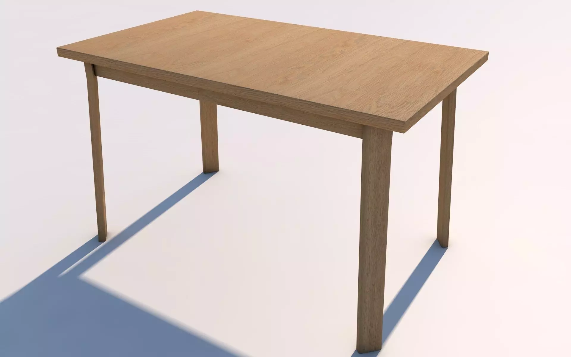 Low Poly UV Mapped  Desk Table Free low-poly 3D model_0