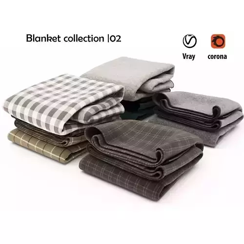 Blanket collection 02 3D model