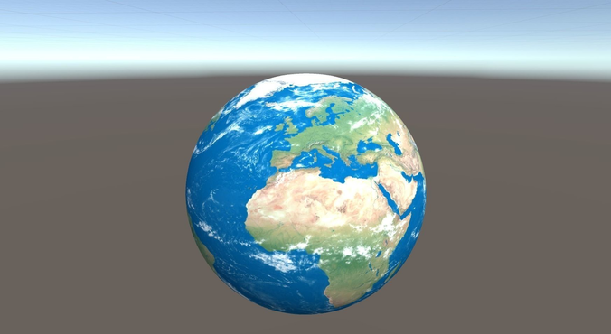 Planet Earth for Unity Low-poly 3D model