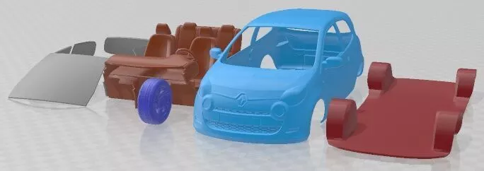 Renault Twingo 2012 Printable Car 3D print model