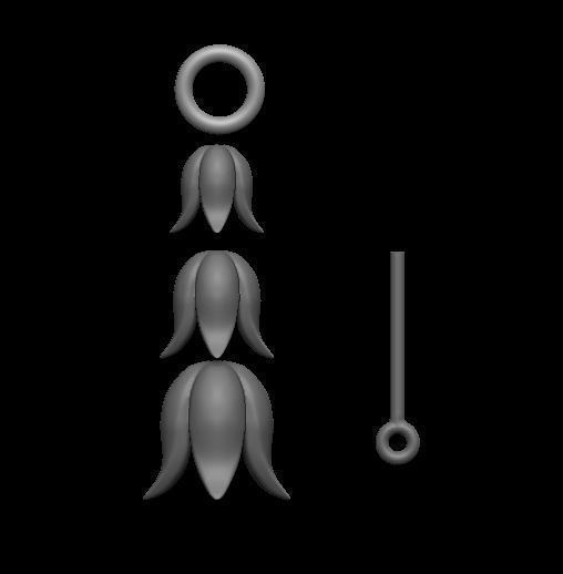 Pendant skull aztec 3D print model_4