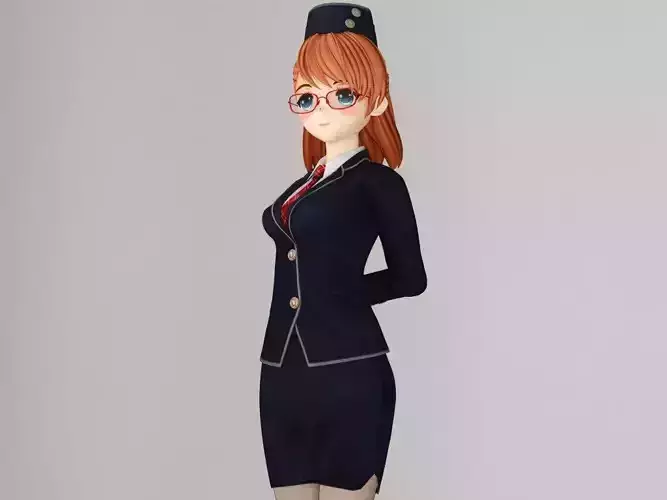 Chiyo anime girl pose 1