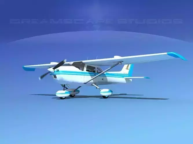 Cessna 172 Skyhawk STOL V08 3D model