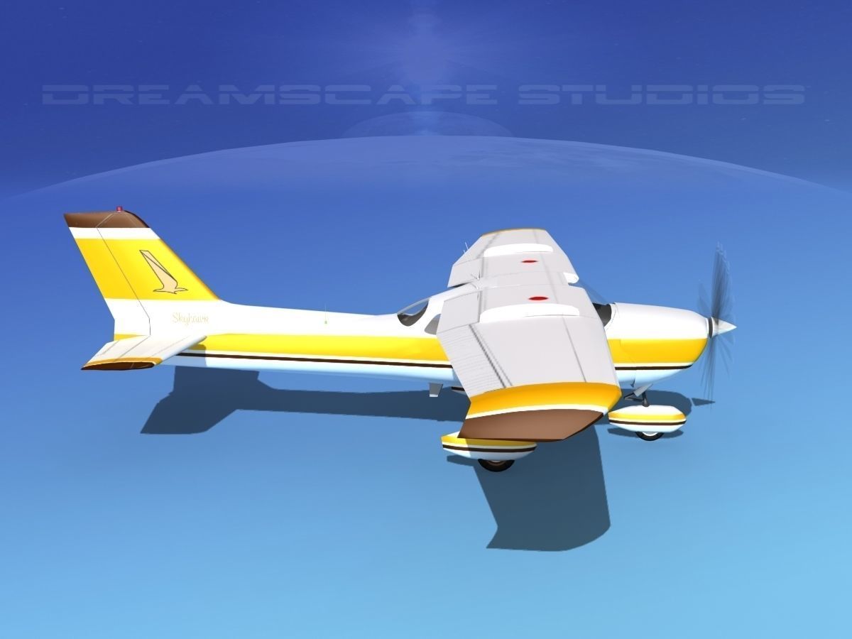 Cessna 172 Skyhawk STOL V09 3D model_4