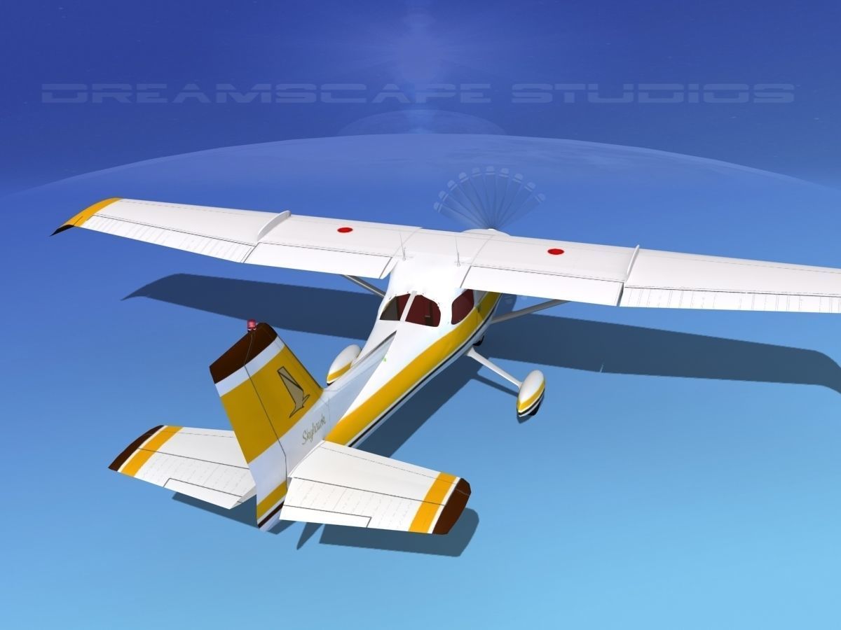 Cessna 172 Skyhawk STOL V09 3D model_6