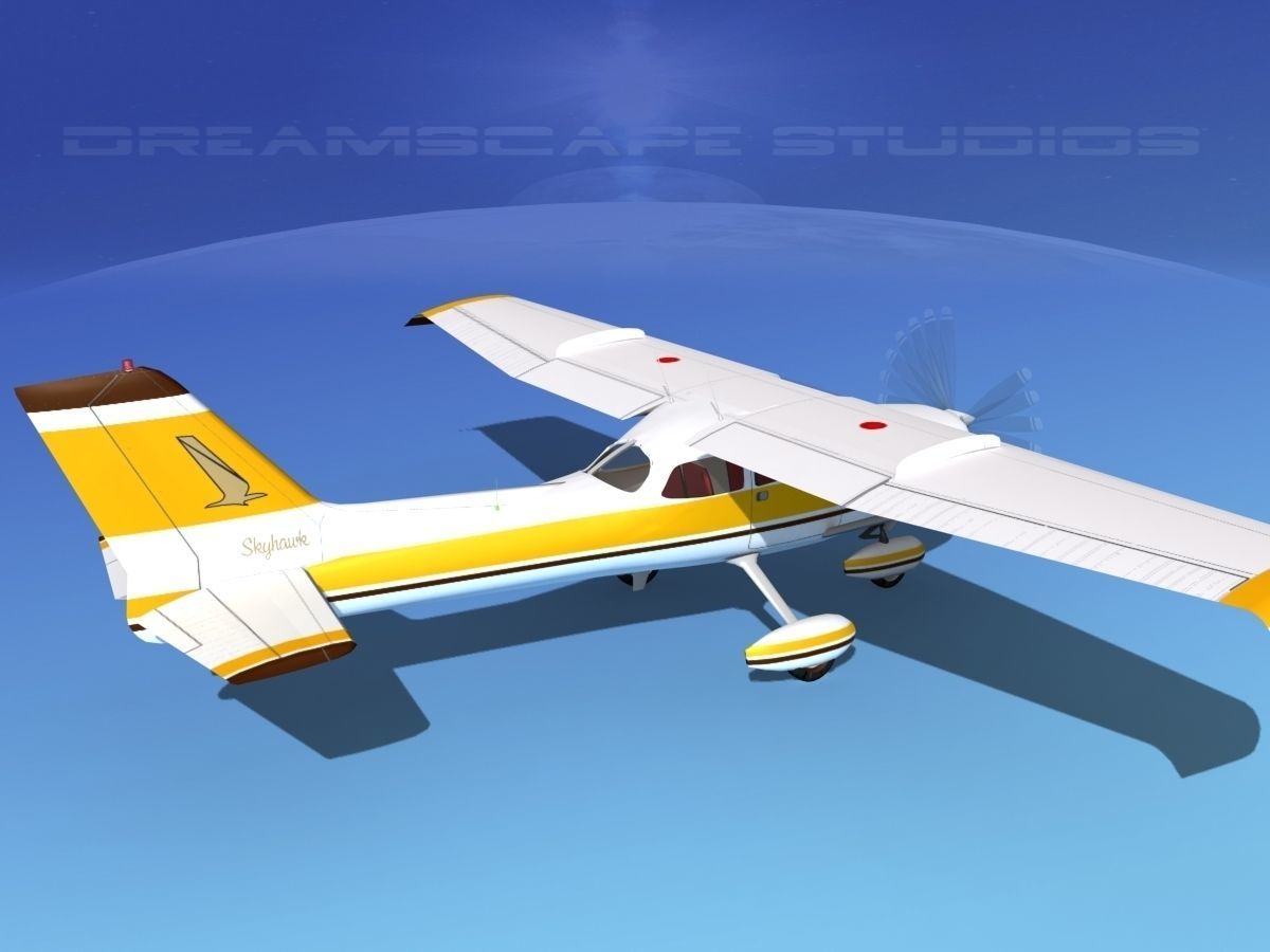 Cessna 172 Skyhawk STOL V09 3D model_5