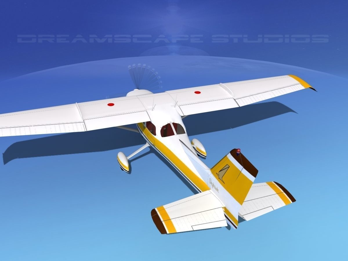 Cessna 172 Skyhawk STOL V09 3D model_7