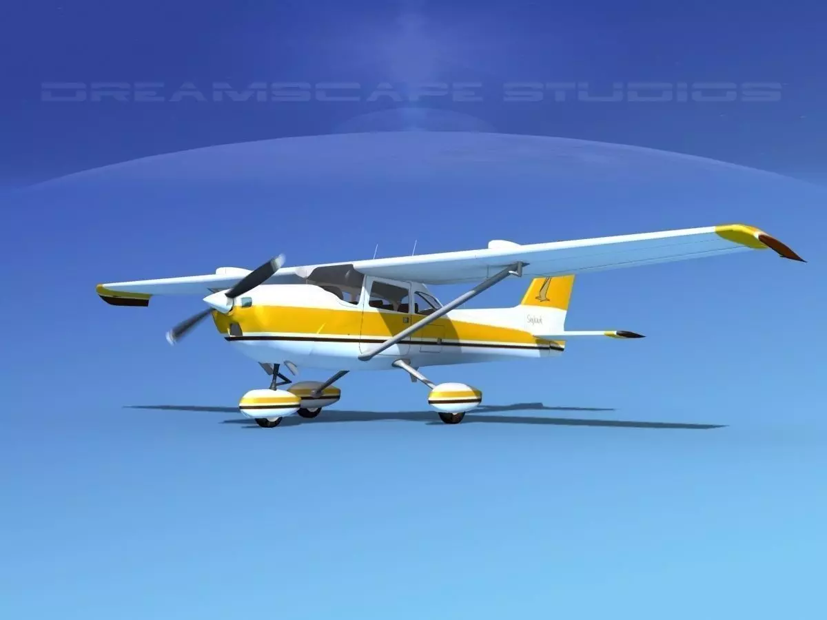 Cessna 172 Skyhawk STOL V09 3D model_0