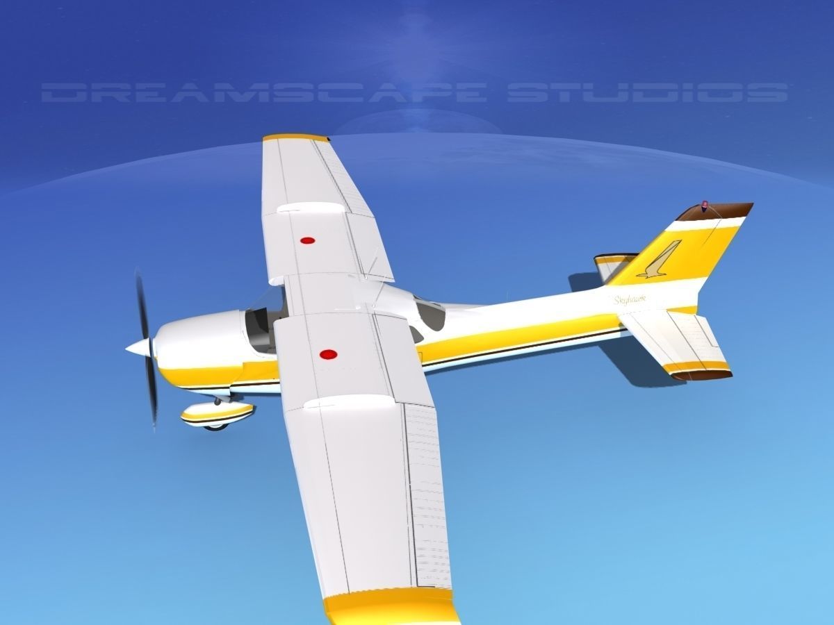 Cessna 172 Skyhawk STOL V09 3D model_9