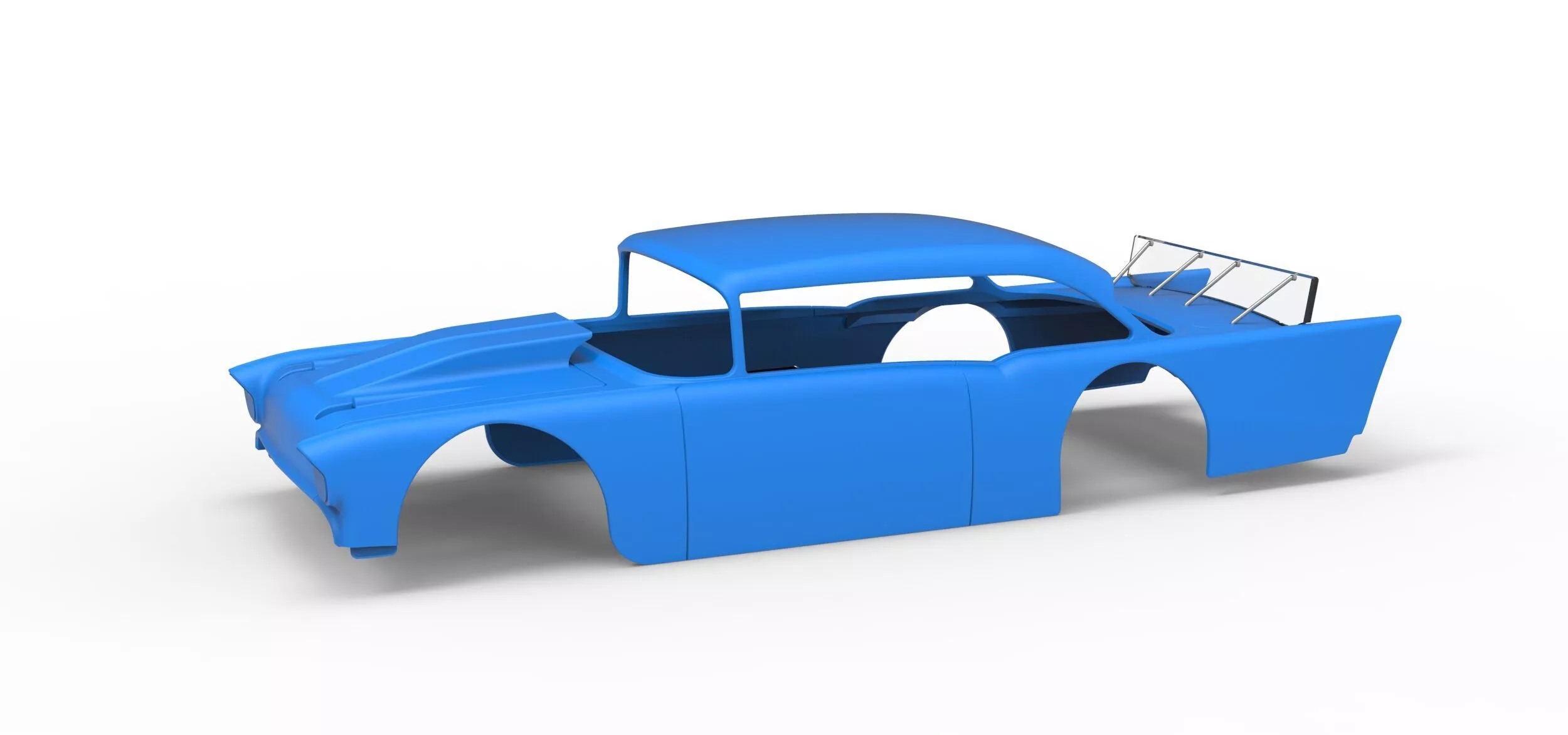 Shell of Vintage Asphalt Modified stock car V9 Scale 1 to 25 3D print model