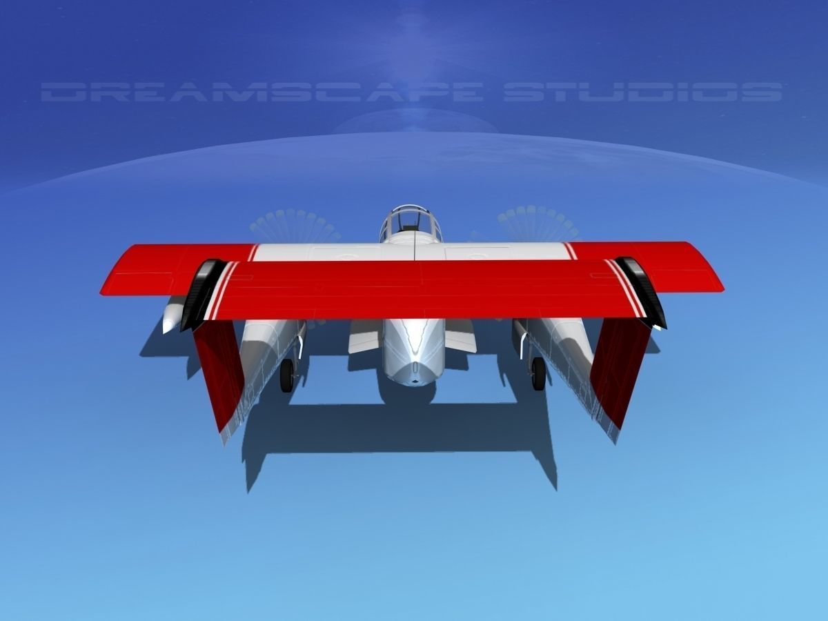 Rockwell OV-10 Bronco California Fire Department 3D model_6