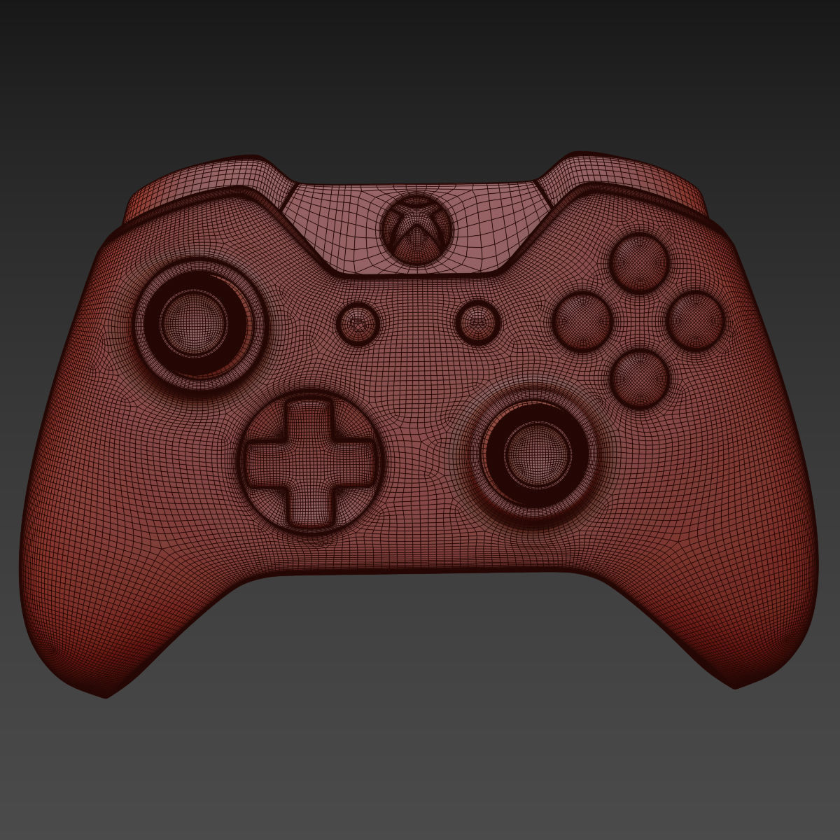 Xbox One Controller 3D model_18