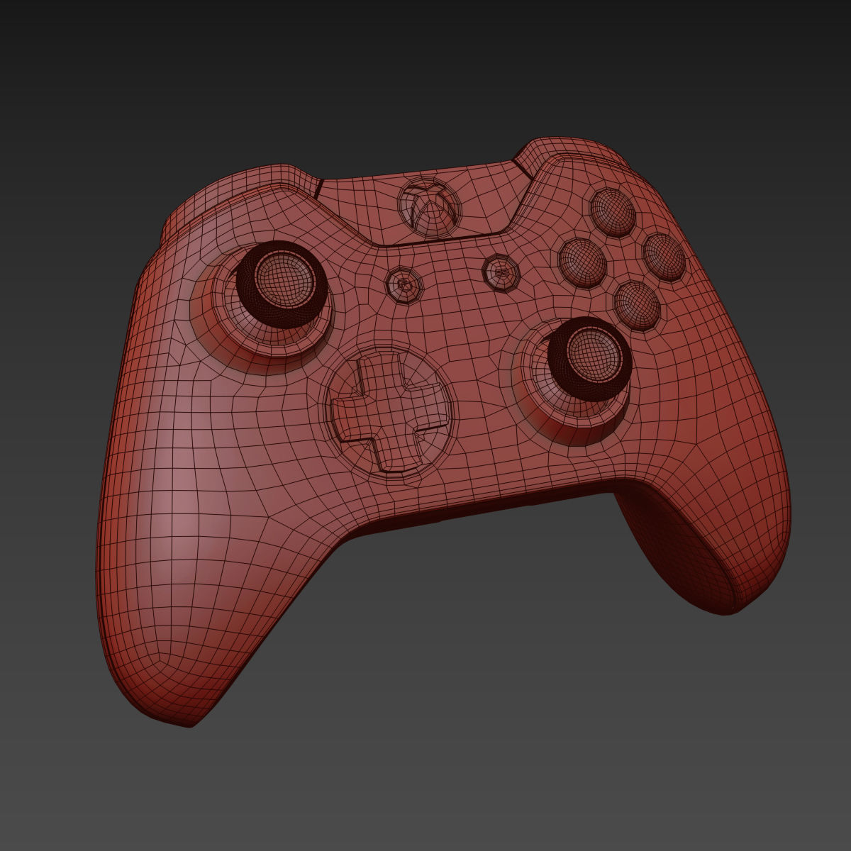 Xbox One Controller 3D model_13