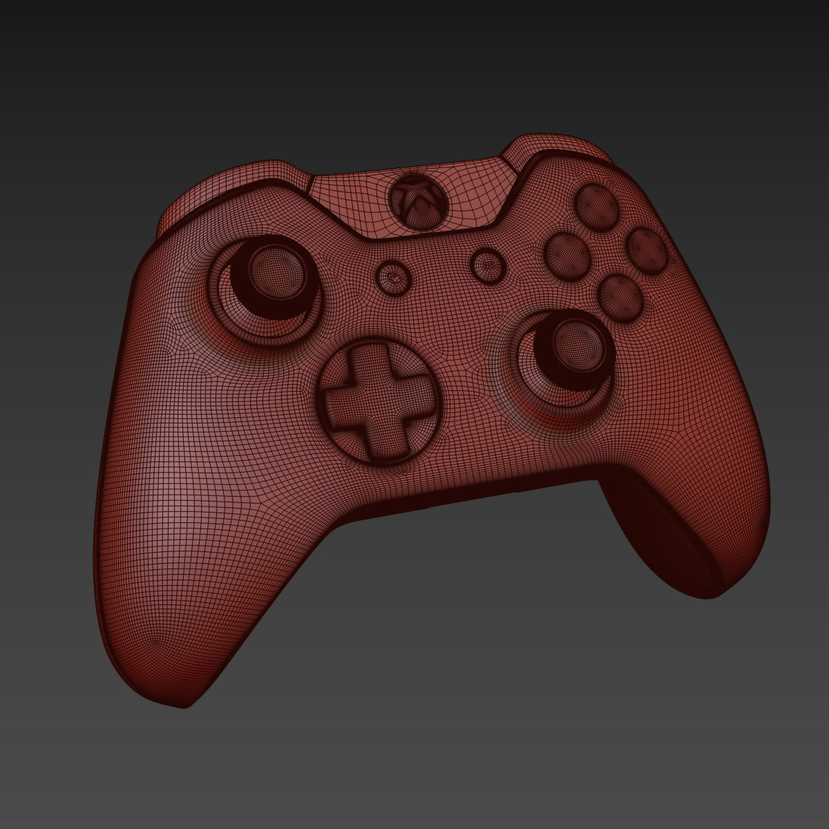 Xbox One Controller 3D model_14