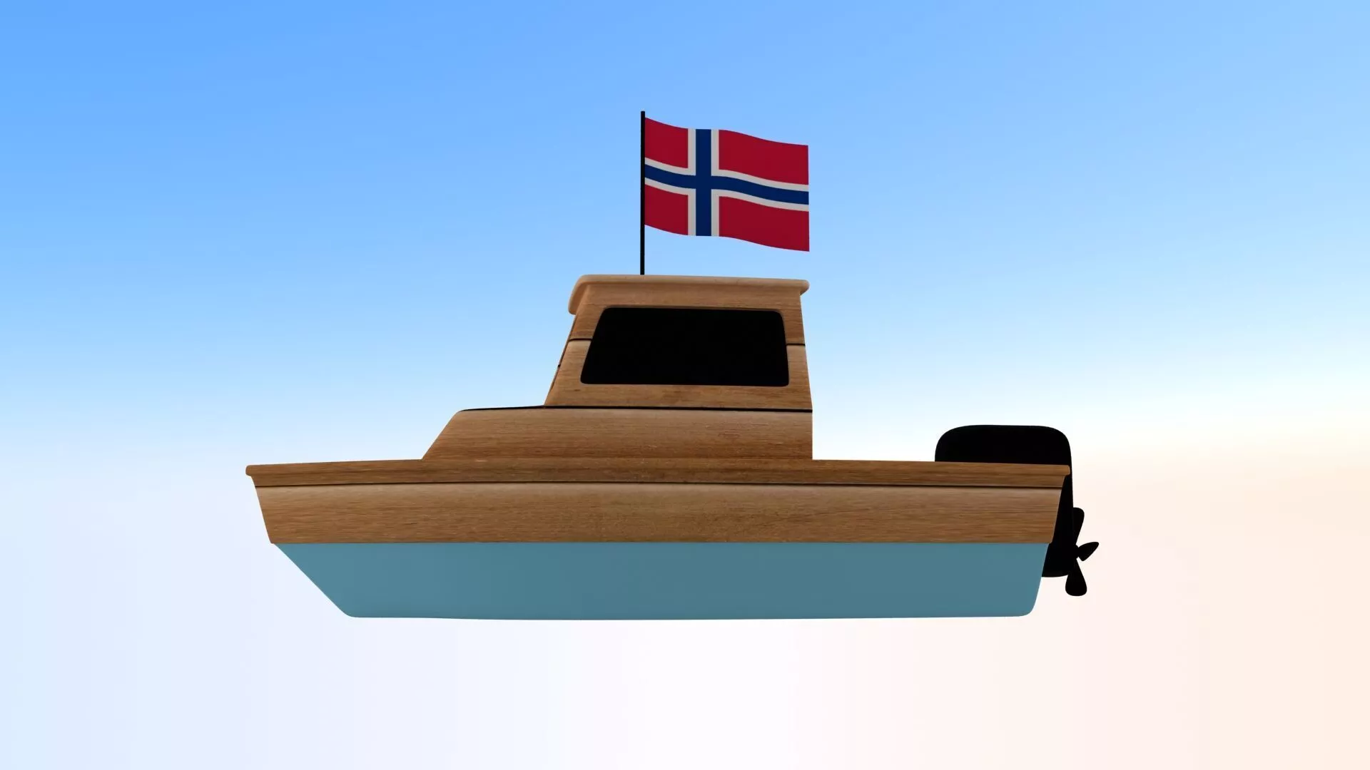 Norway Fishing Boat 3D model