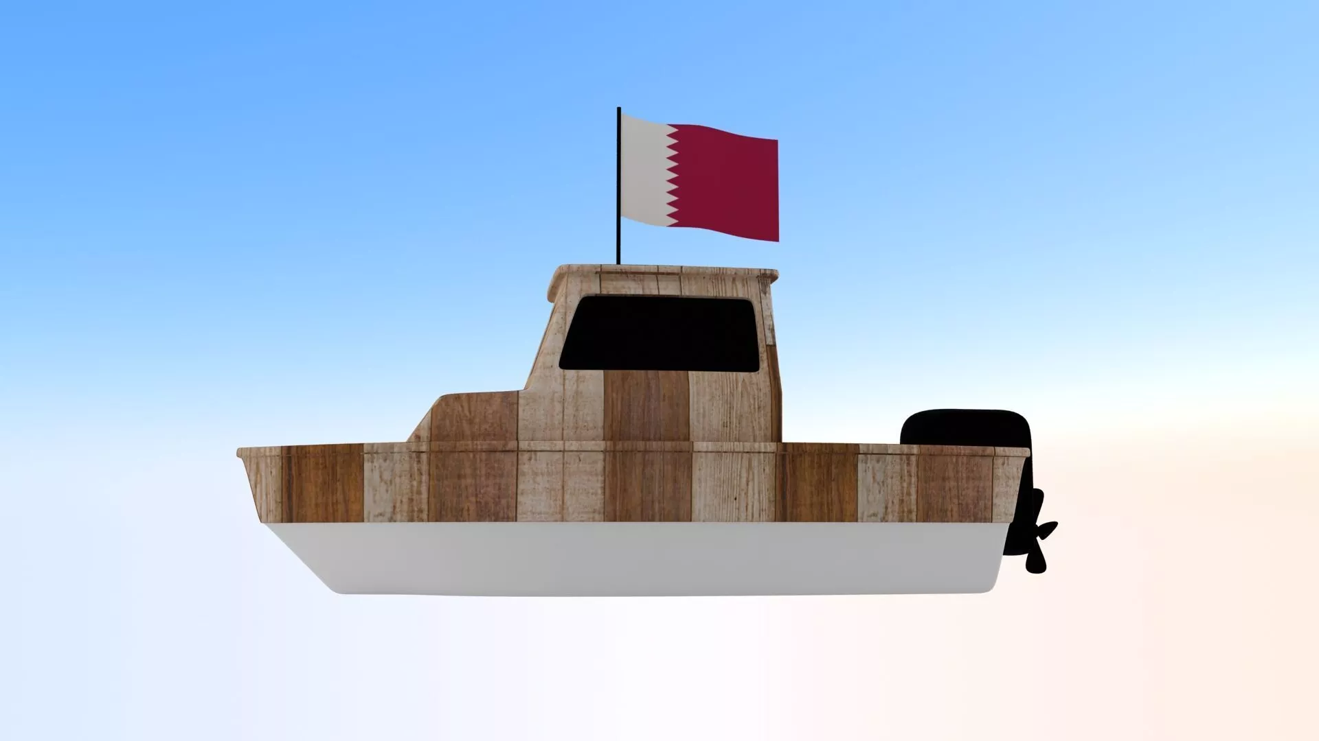 Qatar Fishing Boat 3D model