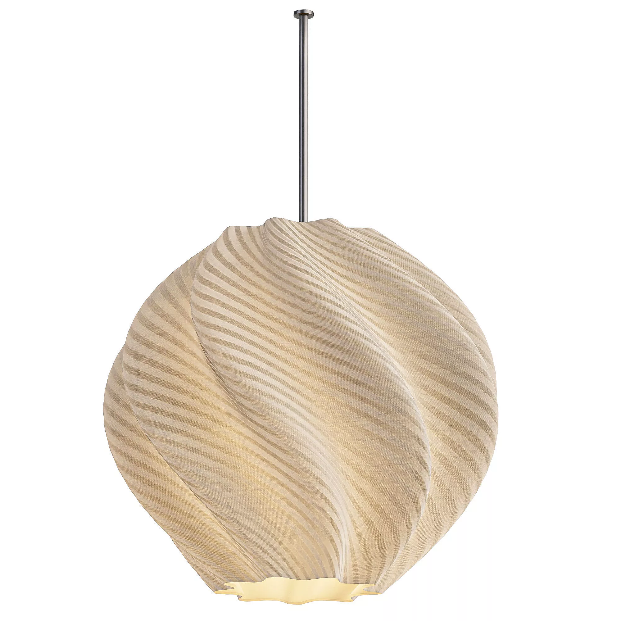 Spiral Wave Pendant Light 3D model