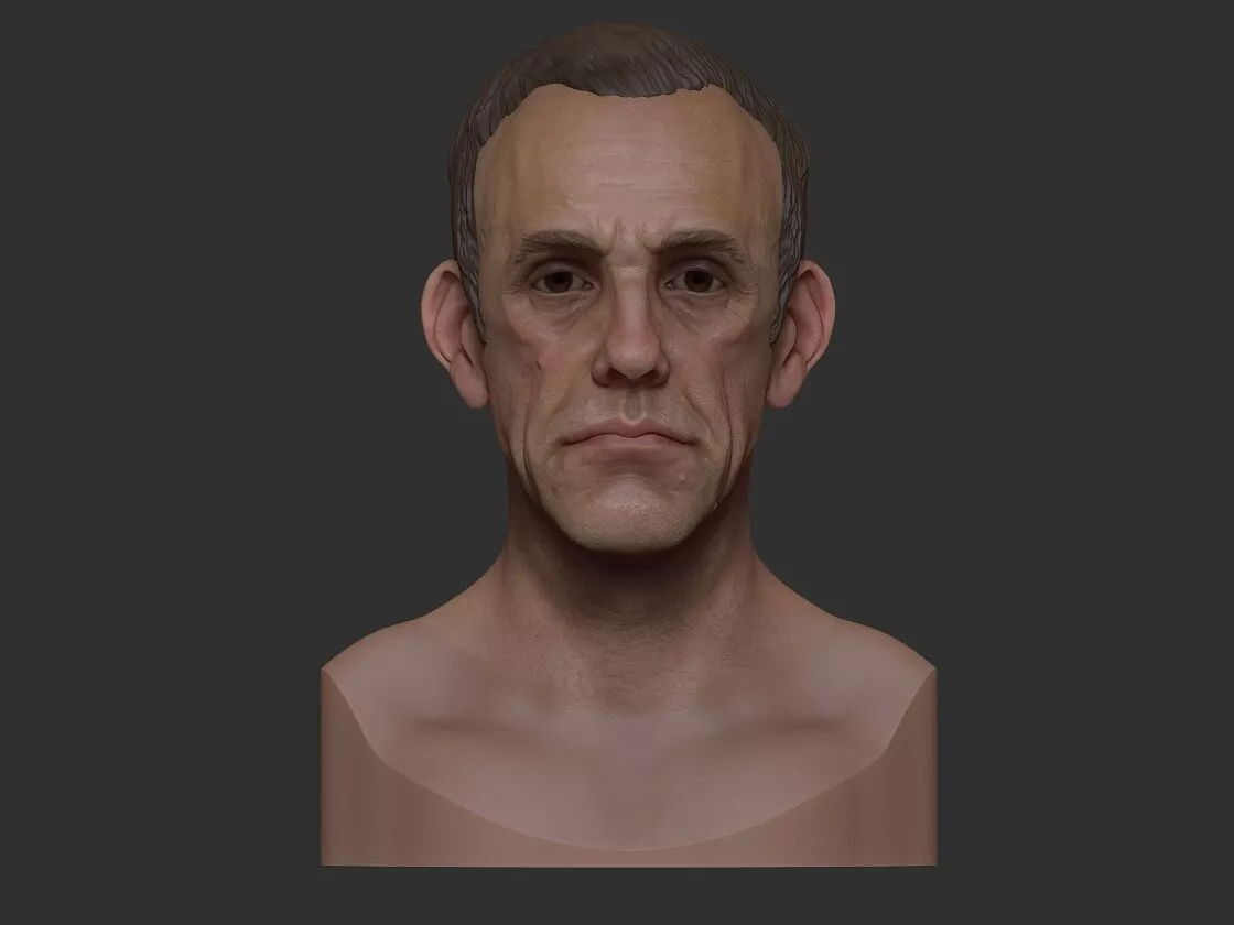 Christopher Lloyd bust 3D print model