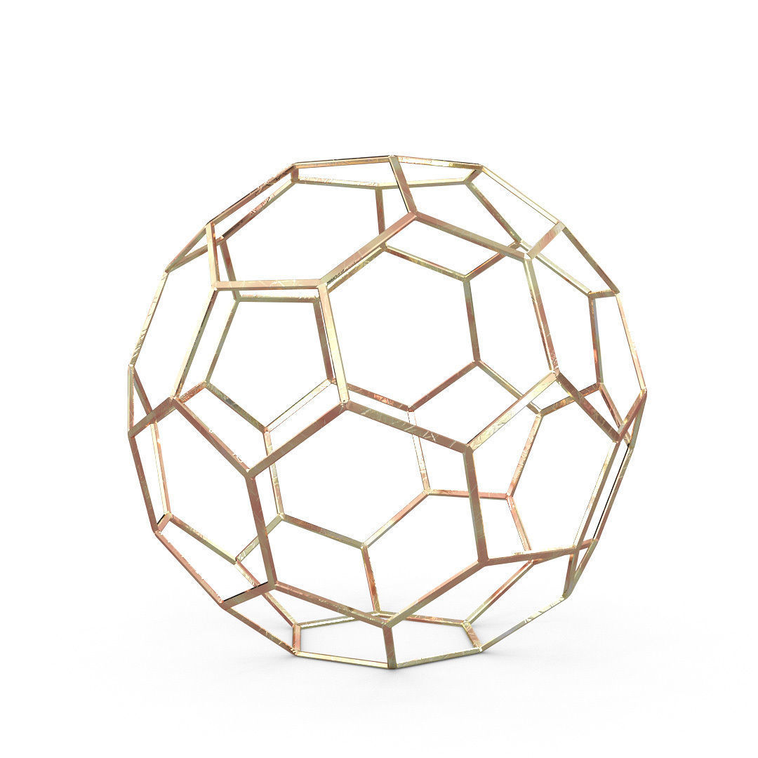 Geometric Decor Objects - Sphere Frames 3D model_4