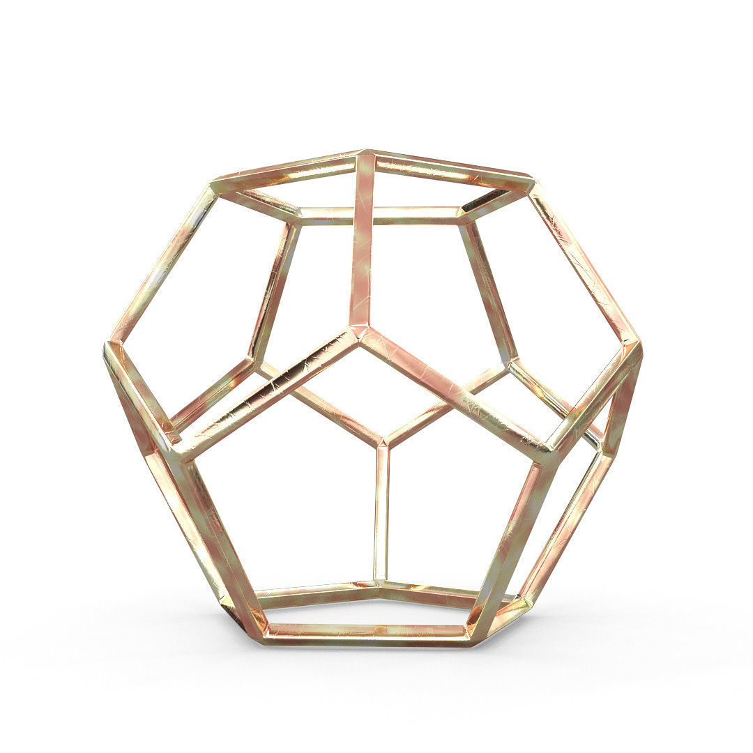 Geometric Decor Objects - Sphere Frames 3D model_7