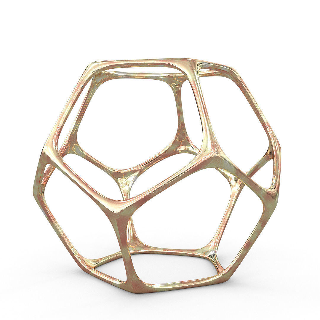 Geometric Decor Objects - Sphere Frames 3D model_5
