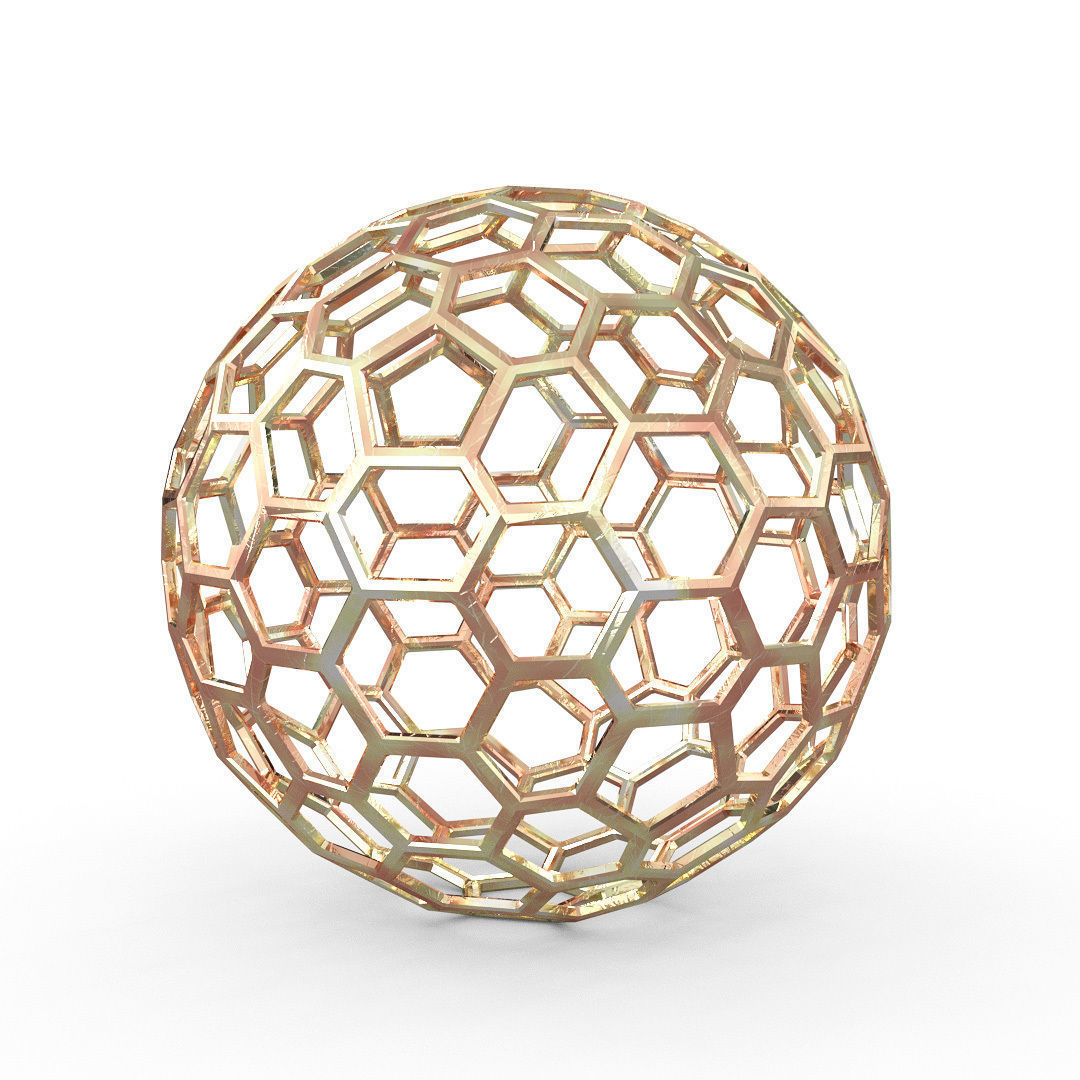 Geometric Decor Objects - Sphere Frames 3D model_6