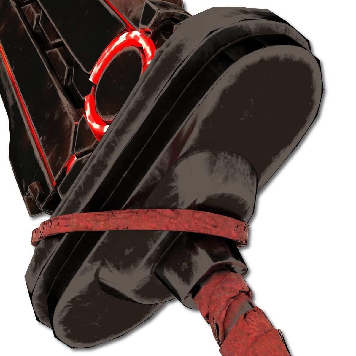 Heavy Full Metal Sword Low-poly 3D model_12